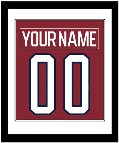 Washington Nameplate & Number (Back) Combined - 2015 Winter Classic Garnet - Essential Tier 1