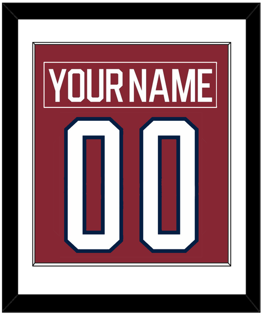 Washington Nameplate & Number (Back) Combined - 2015 Winter Classic Garnet - Essential Tier 1