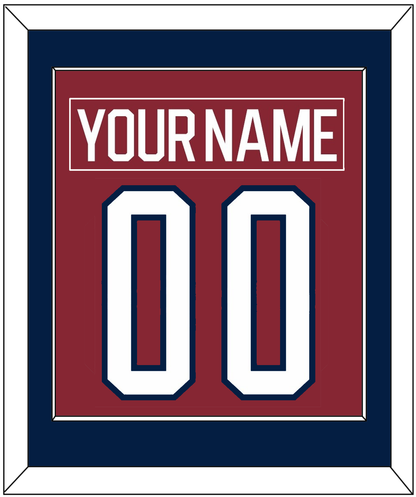 Washington Nameplate & Number (Back) Combined - 2015 Winter Classic Garnet - Essential Tier 2