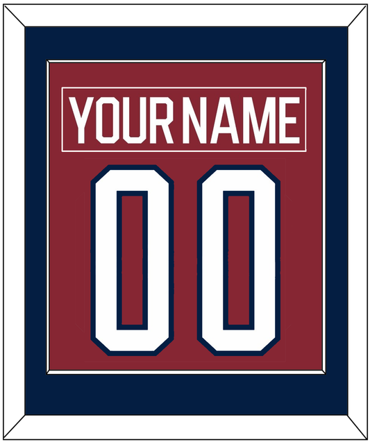 Washington Nameplate & Number (Back) Combined - 2015 Winter Classic Garnet - Essential Tier 2