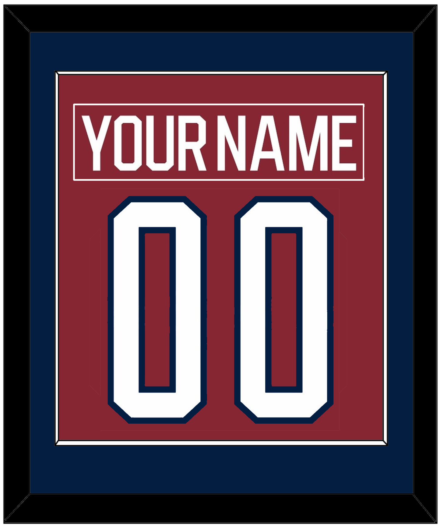 Washington Nameplate & Number (Back) Combined - 2015 Winter Classic Garnet - Essential Tier 2