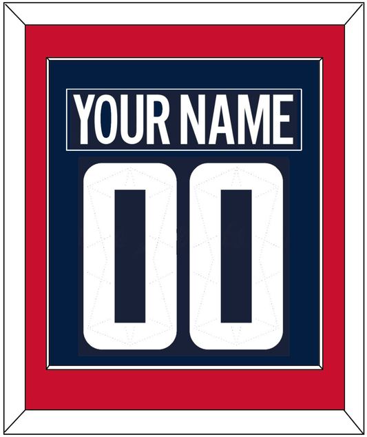 Washington Nameplate & Number (Back) Combined - 2018 Stadium Series Blue - Essential Tier 2