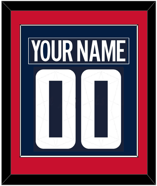 Washington Nameplate & Number (Back) Combined - 2018 Stadium Series Blue - Essential Tier 2