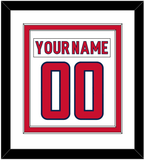 Washington Nameplate & Number (Back) Combined - Road White - Double Mat 1