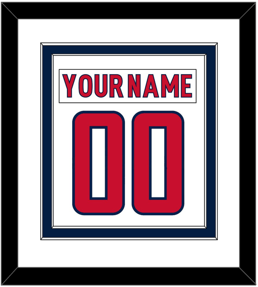 Washington Nameplate & Number (Back) Combined - Road White - Signature Tier 2