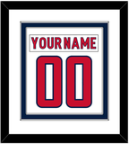 Washington Nameplate & Number (Back) Combined - Road White - Double Mat 2