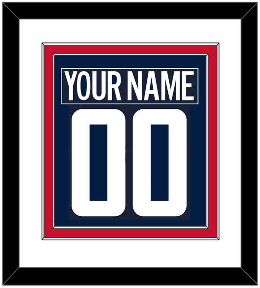 Washington Nameplate & Number (Back) Combined - Alternate Blue (2018-2024) - Signature Tier 1