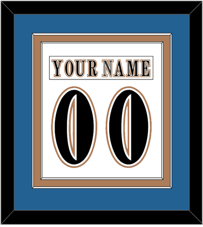 Washington Nameplate & Number (Back) Combined - Home White (1995-2007) - Signature Tier 2
