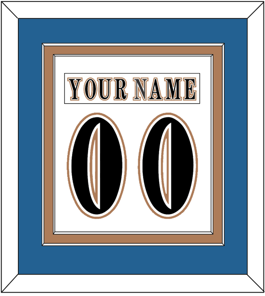 Washington Nameplate & Number (Back) Combined - Home White (1995-2007) - Signature Tier 2