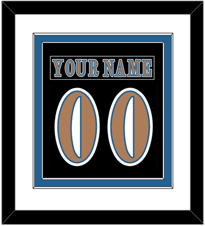 Washington Nameplate & Number (Back) Combined - Road Black (1997-2007) - Signature Tier 1