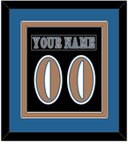 Washington Nameplate & Number (Back) Combined - Road Black (1997-2007) - Double Mat 2