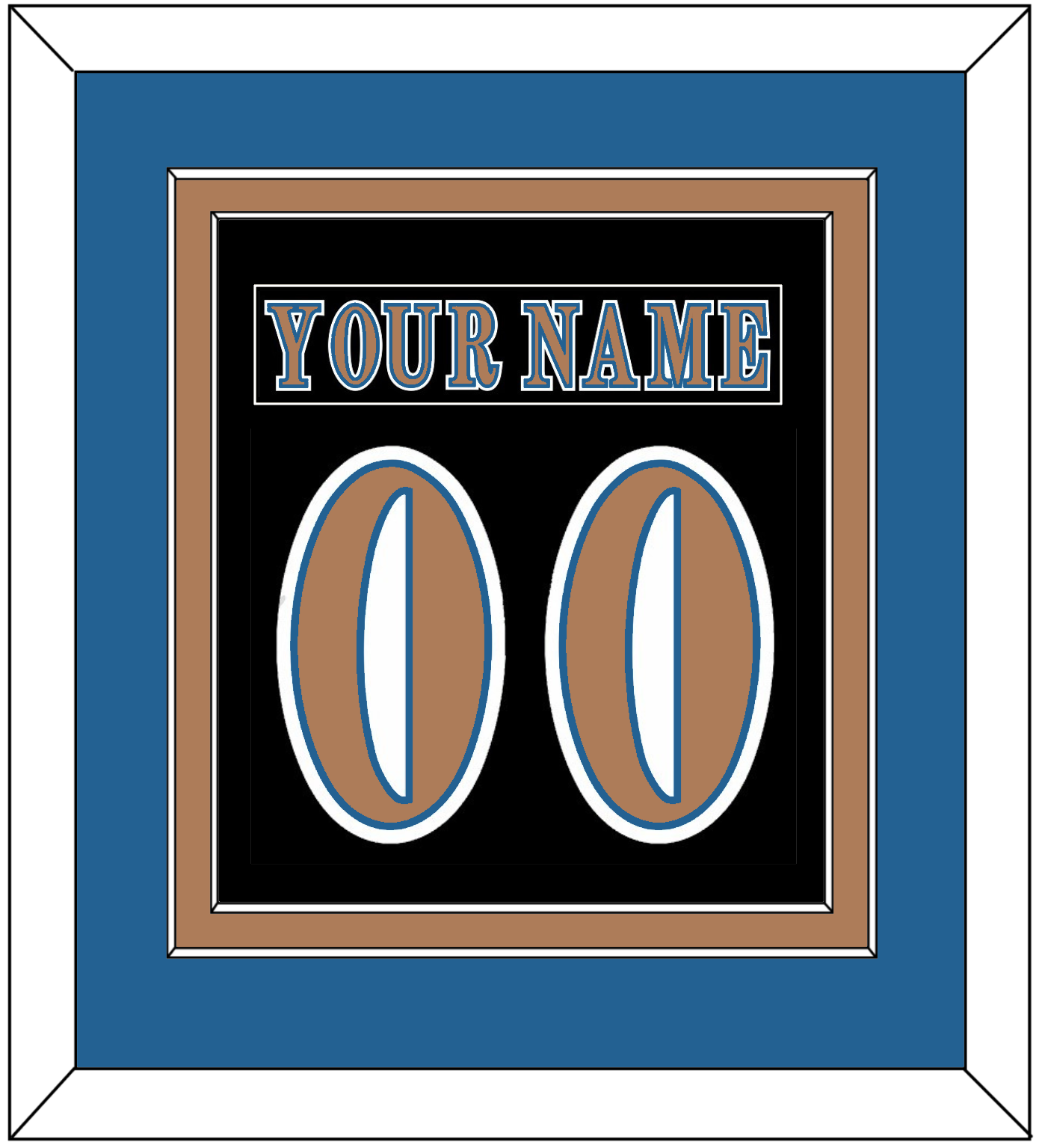 Washington Nameplate & Number (Back) Combined - Road Black (1997-2007) - Signature Tier 2