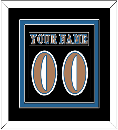 Washington Nameplate & Number (Back) Combined - Road Black (1997-2007) - Signature Tier 3