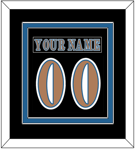 Washington Nameplate & Number (Back) Combined - Road Black (1997-2007) - Signature Tier 3