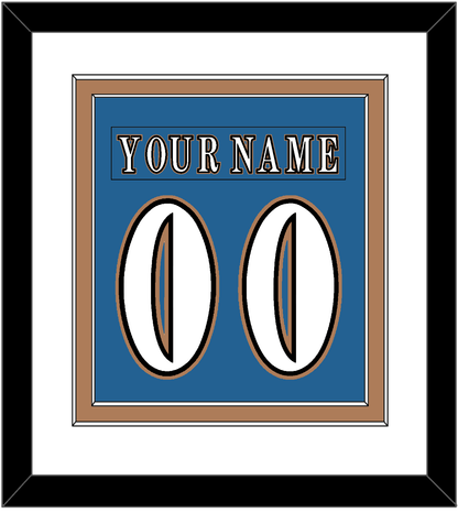 Washington Nameplate & Number (Back) Combined - Road Blue (1995-2000) - Signature Tier 1