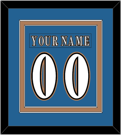 Washington Nameplate & Number (Back) Combined - Road Blue (1995-2000) - Signature Tier 2