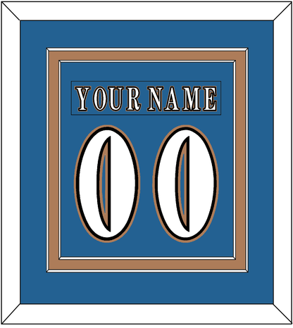 Washington Nameplate & Number (Back) Combined - Road Blue (1995-2000) - Signature Tier 2