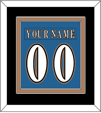 Washington Nameplate & Number (Back) Combined - Road Blue (1995-2000) - Signature Tier 3