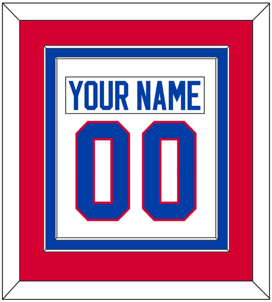 Washington Nameplate & Number (Back) Combined - Home White (1979-1987) - Signature Tier 2