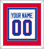 Washington Nameplate & Number (Back) Combined - Home White (1979-1987) - Double Mat 2