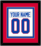 Washington Nameplate & Number (Back) Combined - Home White (1979-1987) - Double Mat 2
