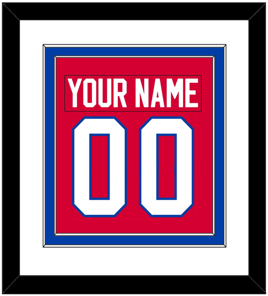 Washington Nameplate & Number (Back) Combined - Road Red (1979-1987) - Signature Tier 1