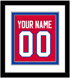 Washington Nameplate & Number (Back) Combined - Road Red (1979-1987) - Double Mat 1