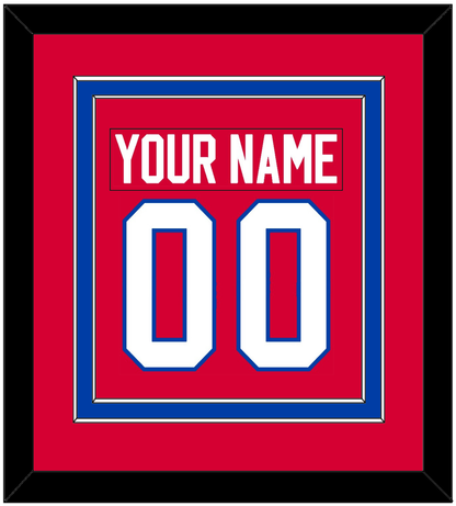 Washington Nameplate & Number (Back) Combined - Road Red (1979-1987) - Signature Tier 2