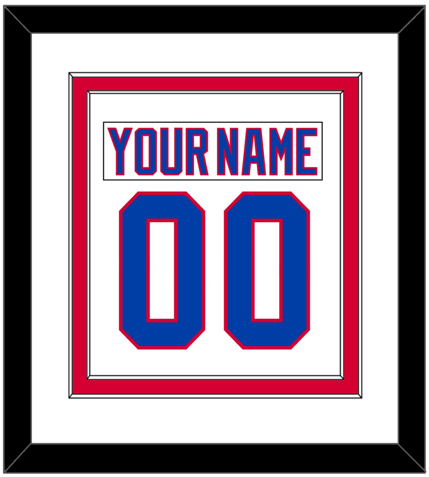 Washington Nameplate & Number (Back) Combined - 2011 Winter Classic White - Signature Tier 1