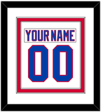 Washington Nameplate & Number (Back) Combined - 2011 Winter Classic White - Double Mat 1