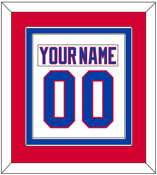 Washington Nameplate & Number (Back) Combined - 2011 Winter Classic White - Signature Tier 2