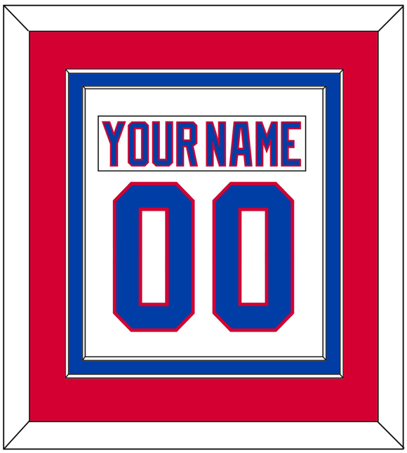 Washington Nameplate & Number (Back) Combined - 2011 Winter Classic White - Double Mat 2