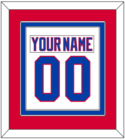 Washington Nameplate & Number (Back) Combined - Home White (1987-1995) - Signature Tier 2