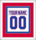 Washington Nameplate & Number (Back) Combined - Home White (1987-1995) - Double Mat 2