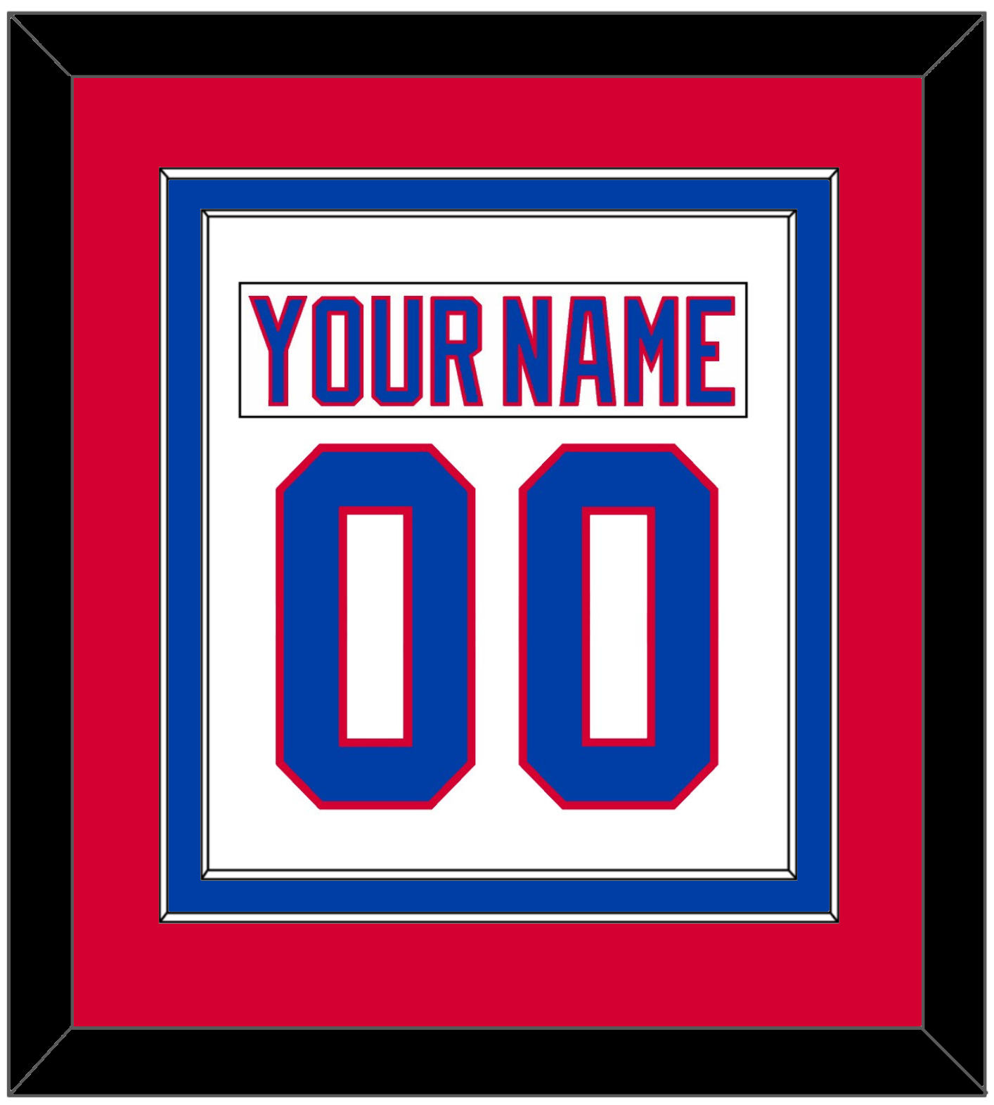 Washington Nameplate & Number (Back) Combined - 2011 Winter Classic White - Signature Tier 2