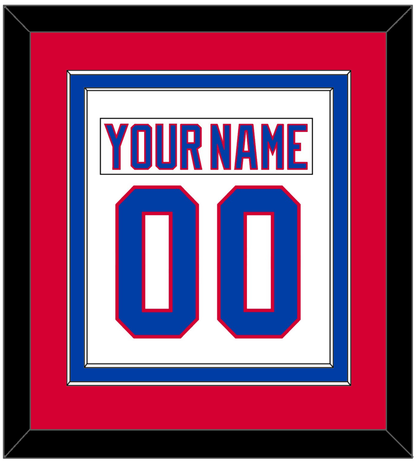Washington Nameplate & Number (Back) Combined - Alternate White (2011-2015) - Signature Tier 2