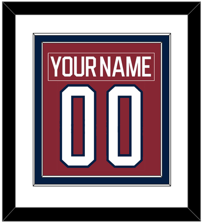 Washington Nameplate & Number (Back) Combined - 2015 Winter Classic Garnet - Signature Tier 1