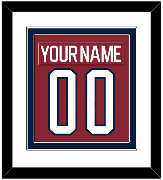 Washington Nameplate & Number (Back) Combined - 2015 Winter Classic Garnet - Signature Tier 1