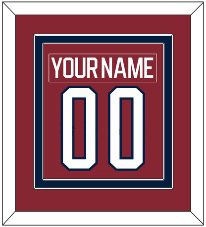 Washington Nameplate & Number (Back) Combined - 2015 Winter Classic Garnet - Signature Tier 2