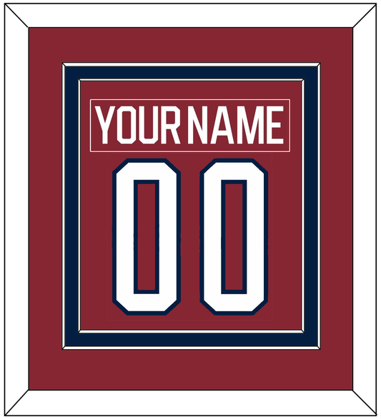 Washington Nameplate & Number (Back) Combined - 2015 Winter Classic Garnet - Signature Tier 2