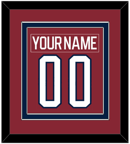 Washington Nameplate & Number (Back) Combined - 2015 Winter Classic Garnet - Signature Tier 2