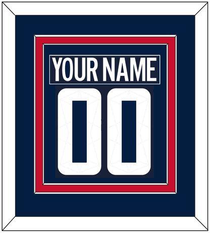 Washington Nameplate & Number (Back) Combined - 2018 Stadium Series Blue - Signature Tier 2