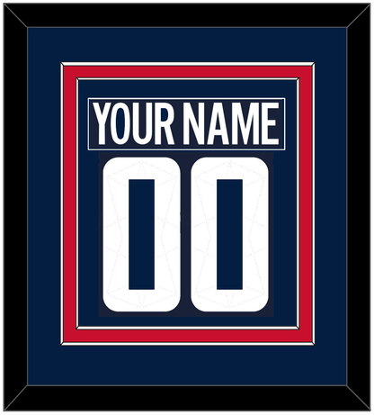 Washington Nameplate & Number (Back) Combined - 2018 Stadium Series Blue - Signature Tier 2