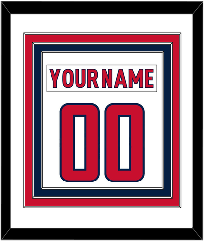 Washington Nameplate & Number (Back) Combined - Road White - Premier Tier 1