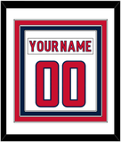 Washington Nameplate & Number (Back) Combined - Road White - Triple Mat 1