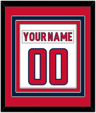 Washington Nameplate & Number (Back) Combined - Road White - Triple Mat 2