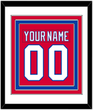 Washington Nameplate & Number (Back) Combined - Alternate Red (2018-2020) - Triple Mat 1