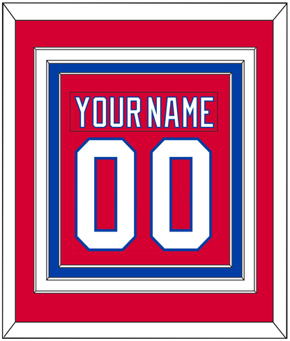 Washington Nameplate & Number (Back) Combined - Alternate Red (2018-2020) - Premier Tier 2