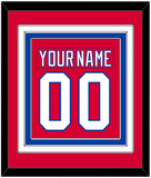 Washington Nameplate & Number (Back) Combined - Alternate Red (2018-2020) - Triple Mat 2