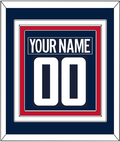 Washington Nameplate & Number (Back) Combined - Alternate Blue (2018-2024) - Premier Tier 2